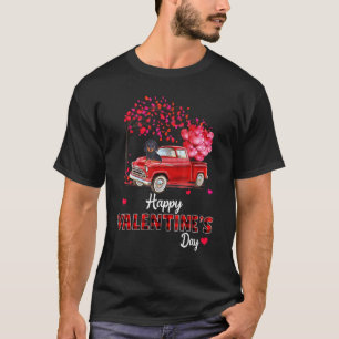 Camiseta Feliz dia de os namorados de Caminhão Vermelho Ca