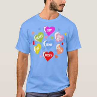 Camiseta Feliz dia de os namorados Engraçado Corações