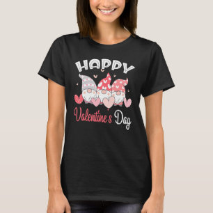 Camiseta Feliz dia de os namorados Gnome Heart For Women Me
