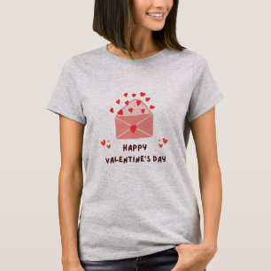 Camiseta Feliz dia de os namorados - Imagens de Amor do Cor