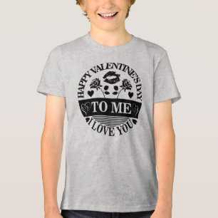 Camiseta Feliz dia de os namorados Para Mim Eu Amo Você-587