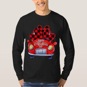 Camiseta Feliz dia de os namorados Red Truck Buffalo Xadrez