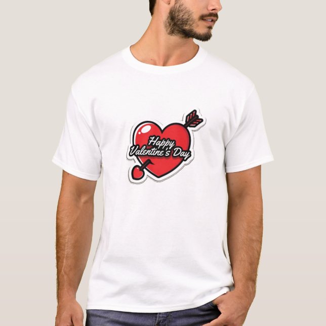 Camiseta Feliz dia de os namorados - Vista seu amor com ale (Frente)