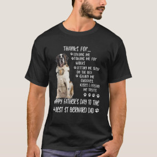 Camiseta Feliz Dia de os pais 2021 Rua Bernard Pai Dog Love