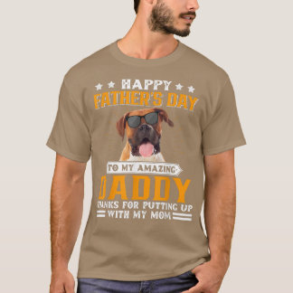 Camiseta Feliz Dia de os pais Boer Pai Dog Presente Para Ho