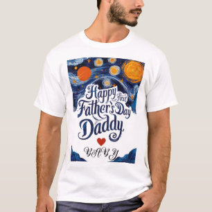 Camiseta Feliz Dia de os pais de 1rua, Pai! Ideias de pre