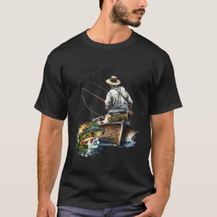 Camiseta Feliz Dia de os pais De Pesca De Sed
