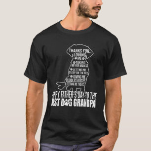 Camiseta Feliz Dia de os pais Para O Melhor Vovô De Cão O