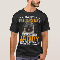 Feliz Dia de os pais Pug Dog Pai Presente Para Hom