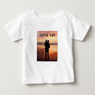 Camiseta Feliz Dia de os pais - Super Pai Baby T Shirt