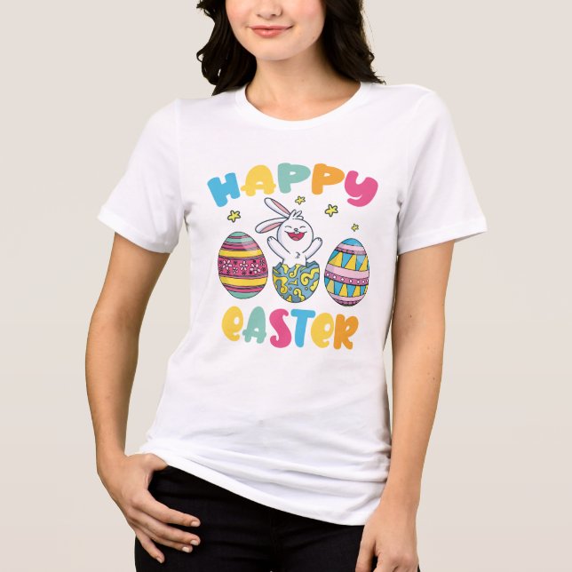 Camiseta feliz dia de páscoa (Frente)