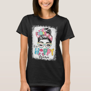 Camiseta Feliz Dia de Páscoa 2023 Uma Mamãe Coelho Saltitan