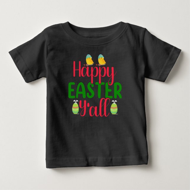 Camiseta Feliz Dia de Páscoa a todos-29791 (Frente)