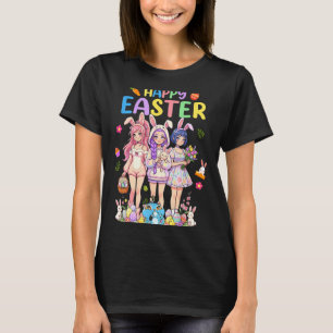 Camiseta Feliz dia de Páscoa fofo chibi kpop engraçado 