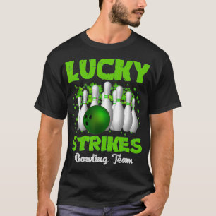 Camiseta Feliz dia de Patrick, Equipe de Boliches de Greve 