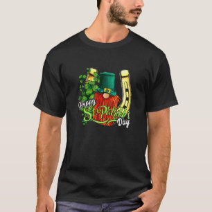 Camiseta Feliz Dia de Patrick Trevo da Sorte C Gnome Ferrad