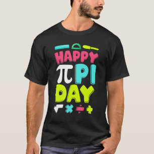 Camiseta Feliz Dia de Pi Meninos Meninas Professores de Mat