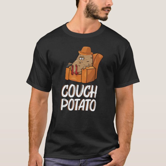 Camiseta Feliz Dia de Preguiça Batatas (Frente)