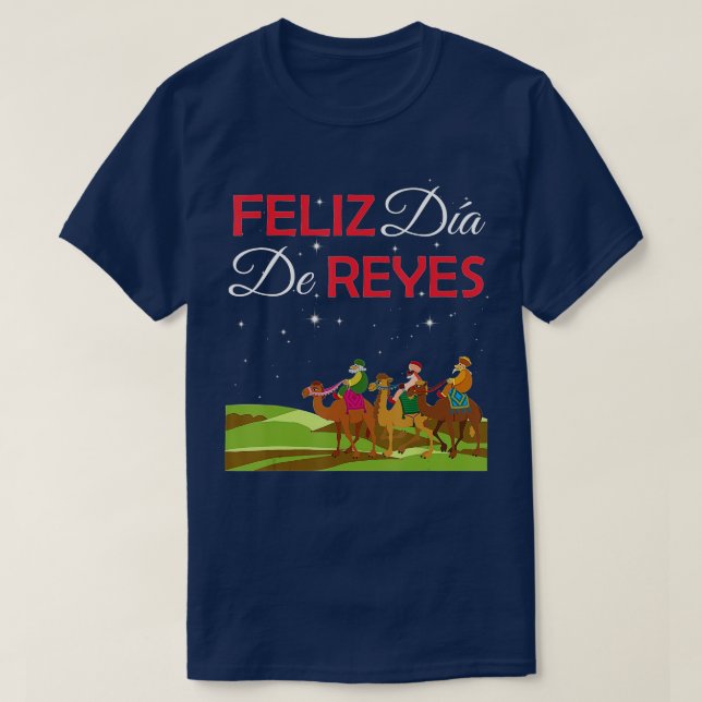 Camiseta Feliz Dia De Reyes Feliz Dia dos Três Reis Epifani (Frente do Design)