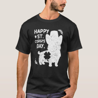 Camiseta Feliz Dia de São Corgi Corgi Engraçado Dia de São