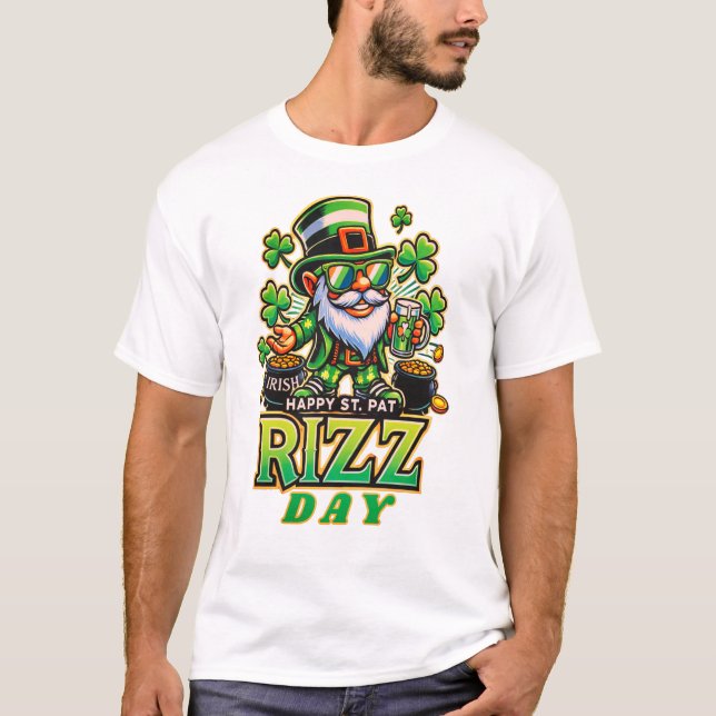 Camiseta Feliz Dia de São Pat Rizz (Frente)