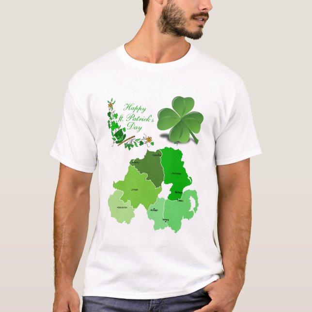 Camiseta Feliz Dia de São Patrício (Frente)