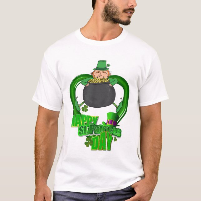 Camiseta Feliz Dia de São Patrício (Frente)
