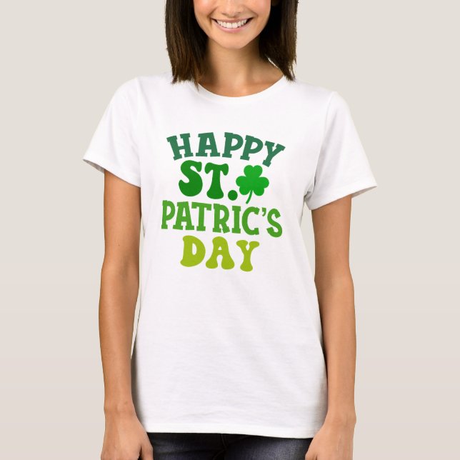 Camiseta Feliz dia de São Patrício  (Frente)