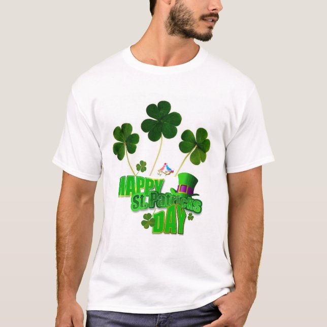 Camiseta Feliz Dia de São Patrício (Frente)