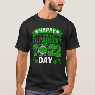Camiseta Feliz Dia de São Patrício 2022 Rosto de Shamrock I