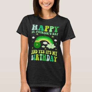Camiseta Feliz Dia de São Patrício Aniversário Saint Paddys