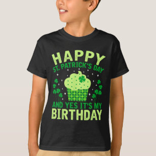 Camiseta Feliz Dia de São Patrício Aniversário Saint Paddys