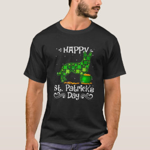 Camiseta Feliz Dia de São Patrício Cachorros Pastor Alemão