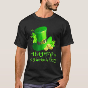 Camiseta Feliz Dia de São Patrício Celebrar o Chapéu Irland