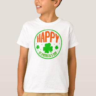 Camiseta Feliz Dia de São Patrício Círculo Design