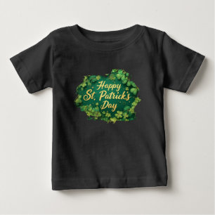 Camiseta Feliz Dia de São Patrício com Design de Trevo