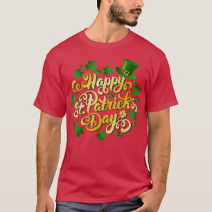 Camiseta Feliz Dia de São Patrício da família irlandesa Sha
