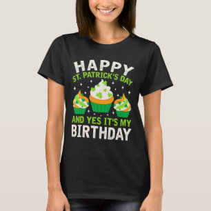 Camiseta Feliz Dia de São Patrício de aniversário Santo Pad