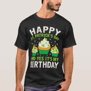 Camiseta Feliz Dia de São Patrício de aniversário Santo Pad