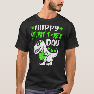 Camiseta Feliz Dia de São Patrício de Rua no Dia de Trex Di