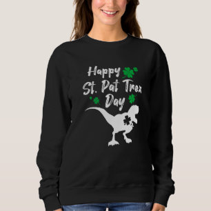 Camiseta Feliz Dia de São Patrício dos Dinossauros Trex