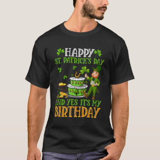 Camiseta Feliz Dia de São Patrício E Sim É O Meu Leprechaun