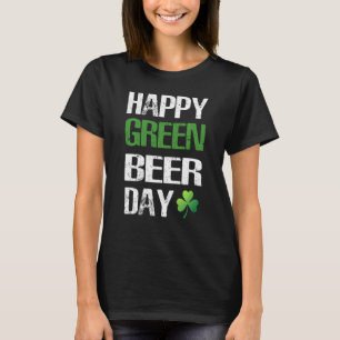 Camiseta Feliz Dia de São Patrício Engraçado Beer Verde Dri