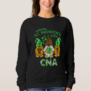 Camiseta Feliz Dia de São Patrício Funny Gnomies Enfermeira