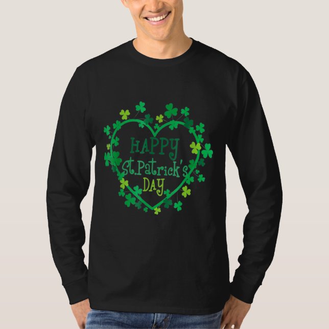 Camiseta Feliz Dia de São Patrício Funny Saint Patrick Iris (Frente)