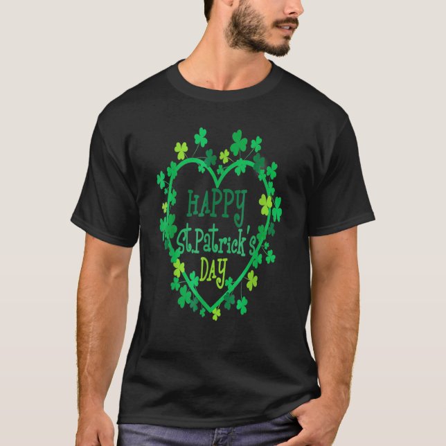 Camiseta Feliz Dia de São Patrício Funny Saint Patrick Iris (Frente)
