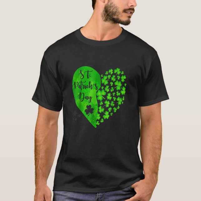 Camiseta Feliz Dia de São Patrício Funny Saint Patrick Iris (Frente)