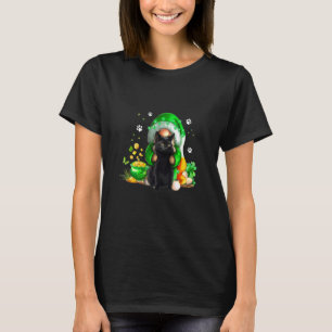 Camiseta Feliz Dia de São Patrício Gnomos Abraçando Gatos F
