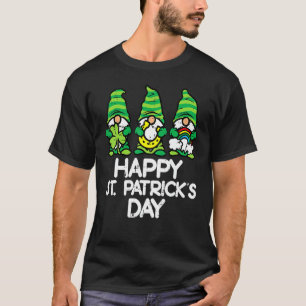 Camiseta Feliz Dia de São Patrício Gnomos Santo Paddys Patt