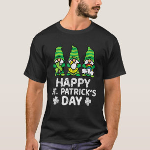 Camiseta Feliz Dia de São Patrício Gnomos Santo Paddys Patt
